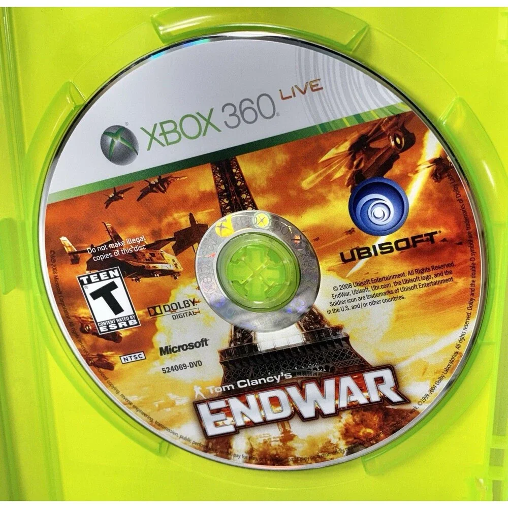 Tom Clancy's End War Microsoft Xbox 360 Ubisoft 2008 Complete with Manual Tested